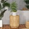 Costway 17'' Concrete Accent Side Table Tree Stump Wood-like End Table Plant Stand Stool
